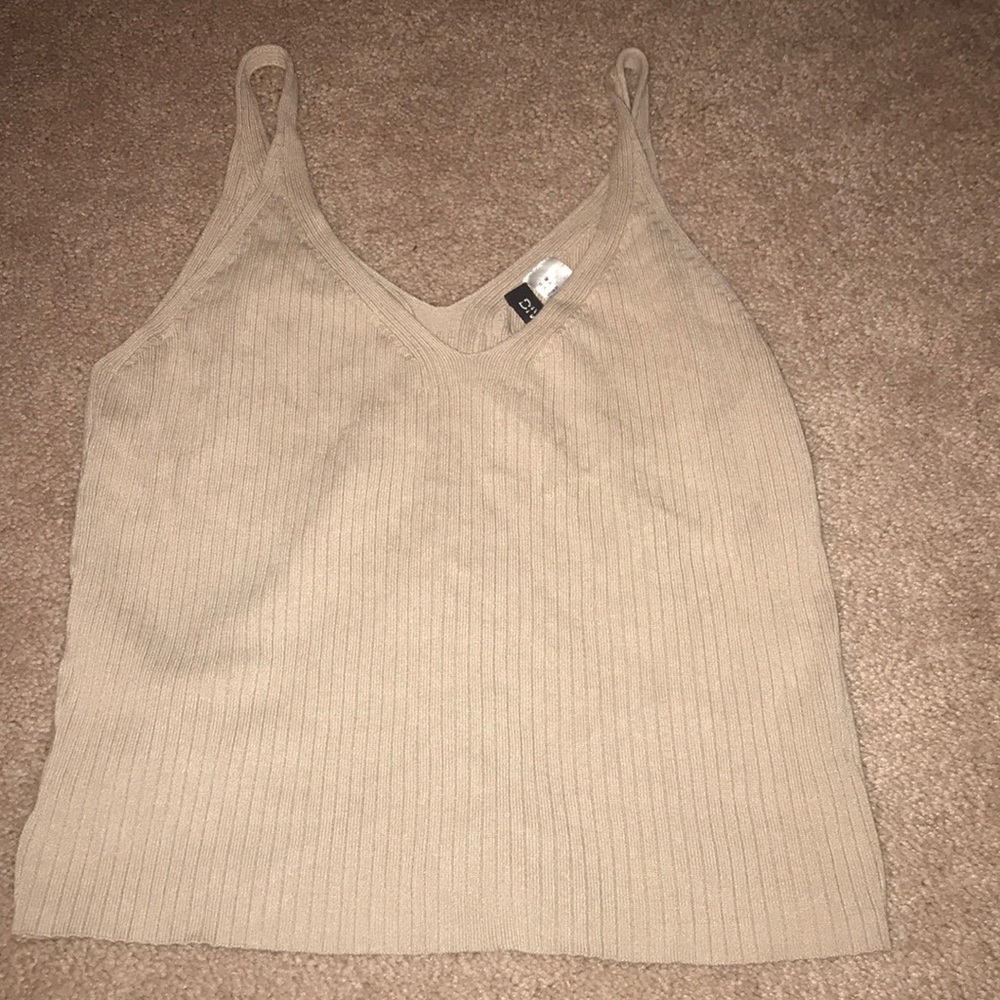 Tan Crop Top